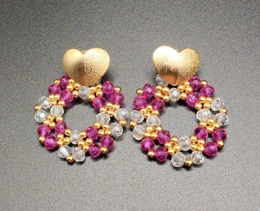 Arete de murano y balin